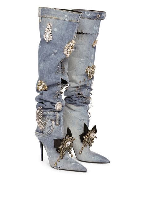 dolce gabbana winter boots|dolce and gabbana rhinestone boots.